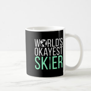 Mug Mondial Skieur Moyen Neige Sport D'hiver Skieur 