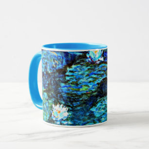 Mug Monet - Lys d'eau bleu,