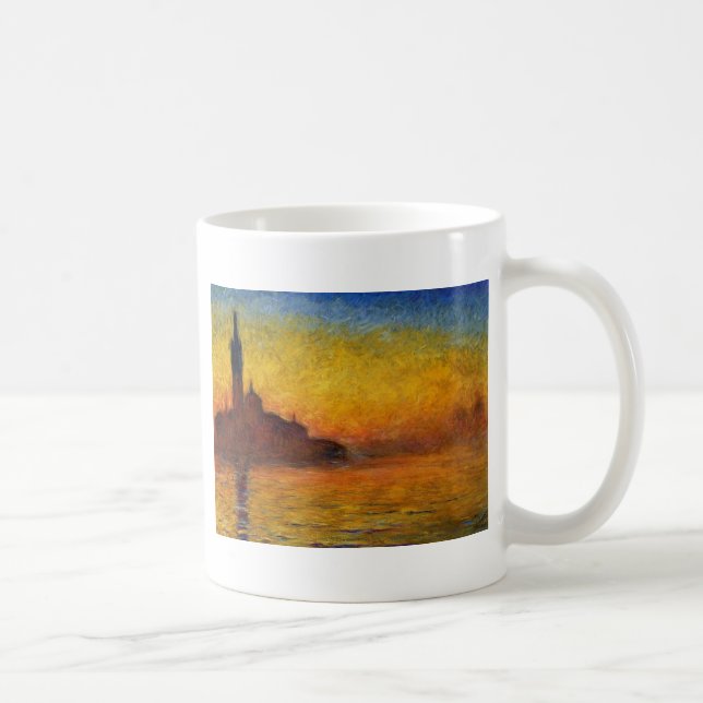 Mug Monet Sunset Venise Coloré Impressionnisme Art (Droite)