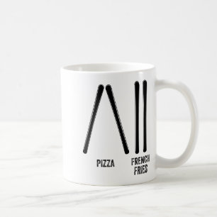 Mug Moniteur de ski pizza &amp; frites comment faire