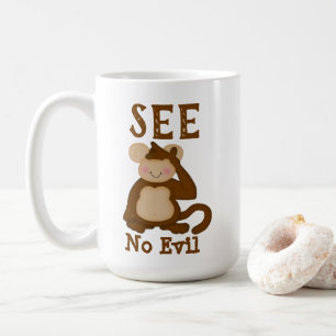 Mug Monkey Funny Voir pas de mal