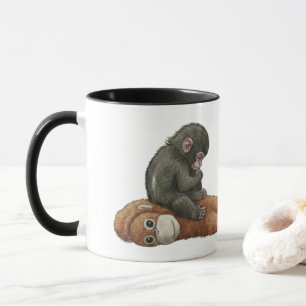 Mug Monkey Punch, bébé orang-outan câlin singe