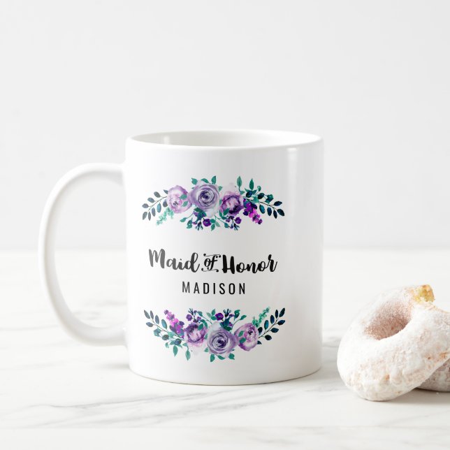 Mug Monnaie d'honneur et Mariage de la couronne de fle (Avec donut)