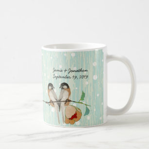 Mug Monnaie Inséparable vintage de fleurs de cerisier