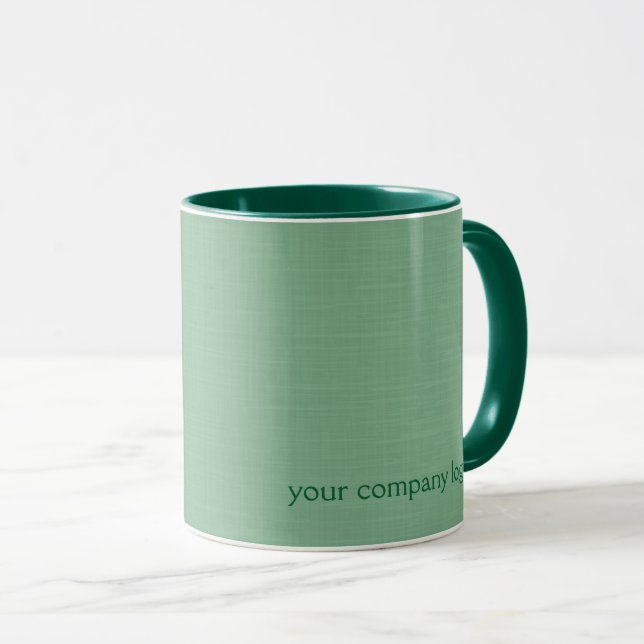 Mug Monnaie verte solide texturée (Devant droit)