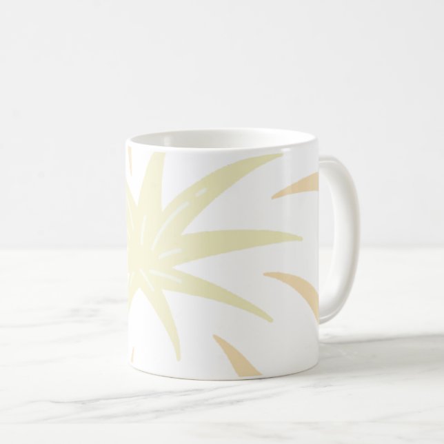 Mug Monochromatic Doodle Burst (Devant droit)