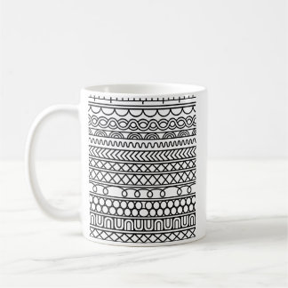 Mug Monochrome Boho Knit Sampler | Tribal Geometric
