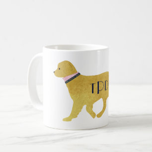 Mug Monogram Preppy Golden Retriever