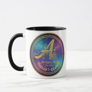 Mug Monogramme 'A' Gras - La marque d'Ananya depui