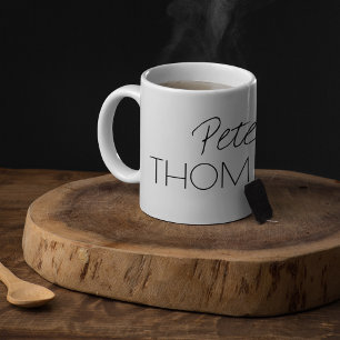 Mug Monogramme clair et propre