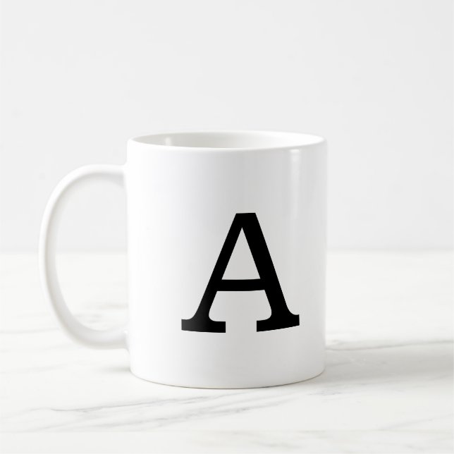 Mug Monogramme classique (Gauche)