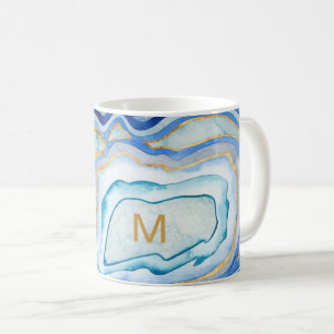 Mug Monogramme   Cobalt Agate II