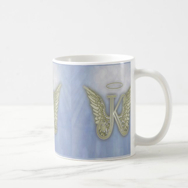 Mug Monogramme d'ange de la lettre K (Droite)