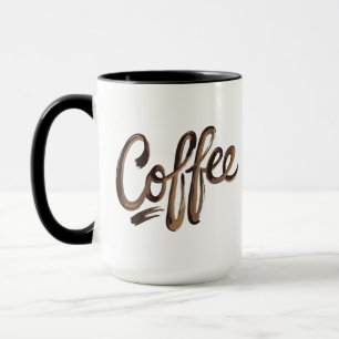 Mug Monogramme de café élégant personnalisé
