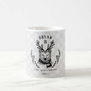 Mug Monogramme de fête de famille gravure à