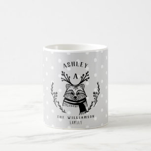 Mug Monogramme de la famille Etching de Festin Holiday