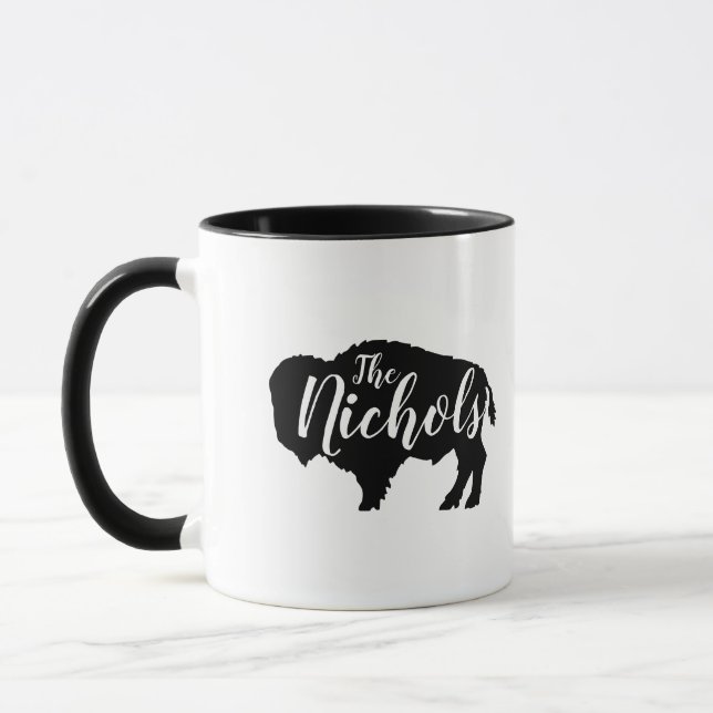 Mug Monogramme de la famille Russe Buffalo (Gauche)
