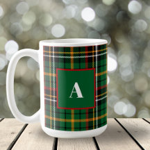 Monogramme de Noël Rouge Vert Classé