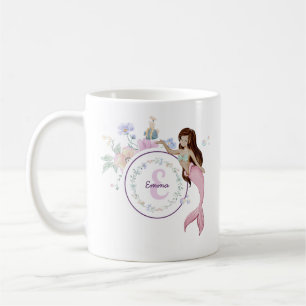Mug Monogramme de sirènes lunaires