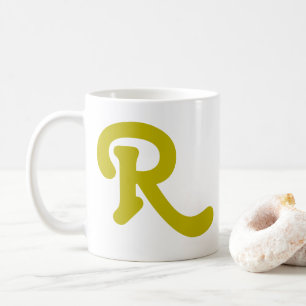 Mug Monogramme de typographie moderne