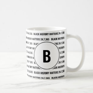 Mug Monogramme du mois de l'histoire noire personnalis