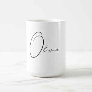 Mug Monogramme élégant personnalisé