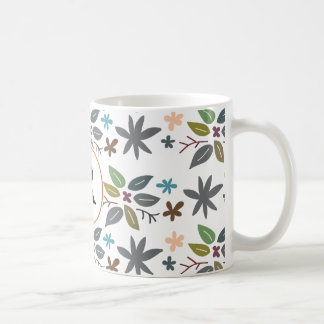 Mug monogramme et feuilles