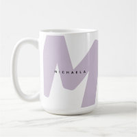 Monogramme et nom personnalisés de grande taille m