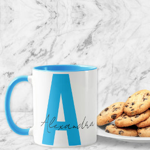Mug Monogramme et nom Texte personnalisé