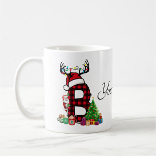 Mug Monogramme Famille Noël Personnalisez Avec Nom