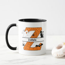 Monogramme Halloween Z Ajoutez Votre Nom