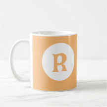 Monogramme initial d'orange de melon