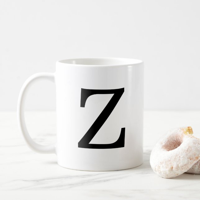 Mug Monogramme initial Z Classic Mug, 11 oz (Avec donut)