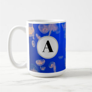 Mug Monogramme Jellyfish Photo Océan
