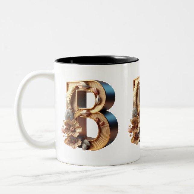 Mug monogramme - Lettre B (Gauche)