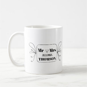 Mug monogramme monsieur et madame