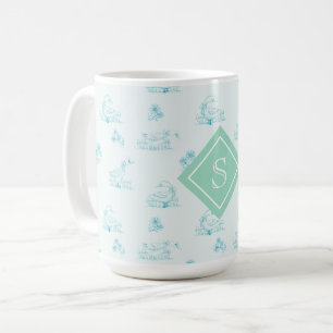 Mug Monogramme Motif de l'orignal de campagne mignonne