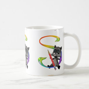 Mug Monogramme nerd mignon S de Raccon