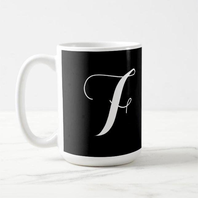 Mug Monogramme Noir (Gauche)