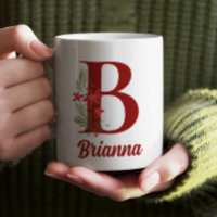 Monogramme personnalisé Chocolat chaud de Noël