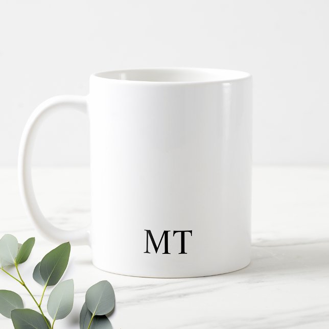 Mug Monogramme personnalisé classique (Créateur téléchargé)