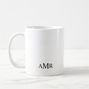 Mug Monogramme personnalisé classique