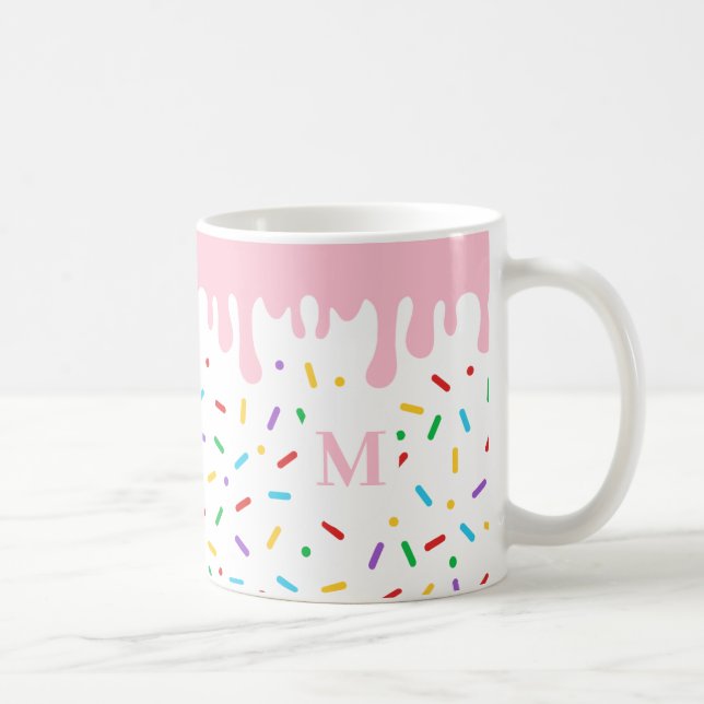 Mug Monogramme Pink Drift et arroser la glace (Droite)