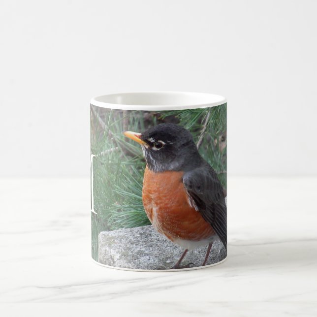 Mug Monogramme Robin Photo (Centre)