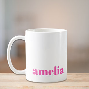 Mug Monogramme rose chaud
