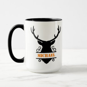 Mug Monogramme rustique Chasse au canard