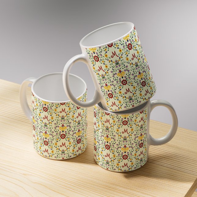 Mug Monogramme scandinave Motif scandinave de roupie n (Créateur téléchargé)