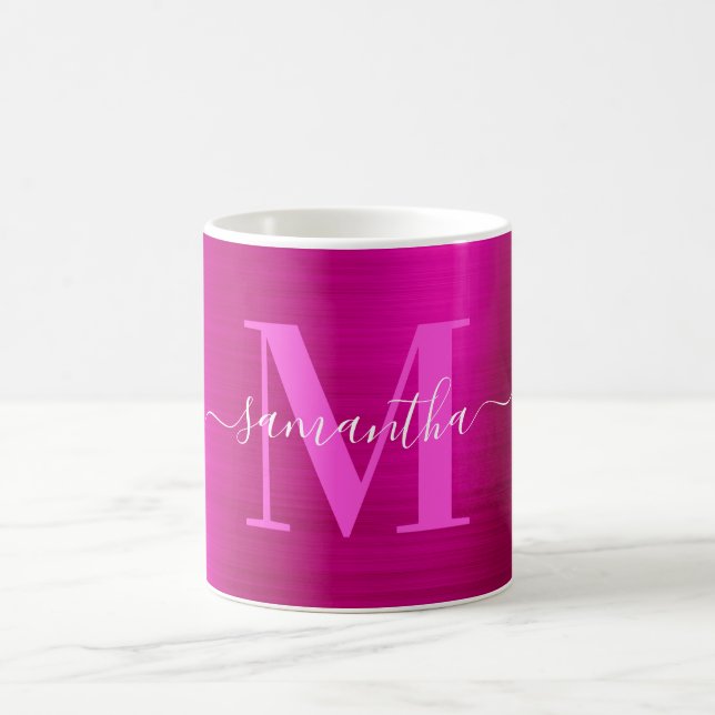 Mug Monogramme Signature Rose Métallic (Centre)