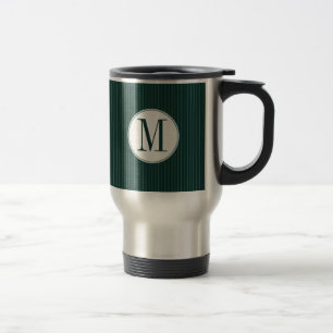 Mug monogramme Turquoise foncé