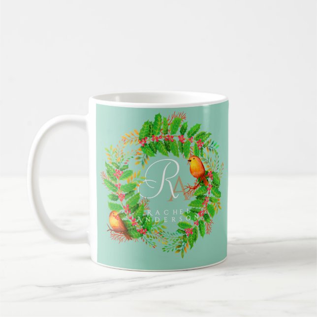 Mug Monographie de Noël Lumière Turquoise (Gauche)